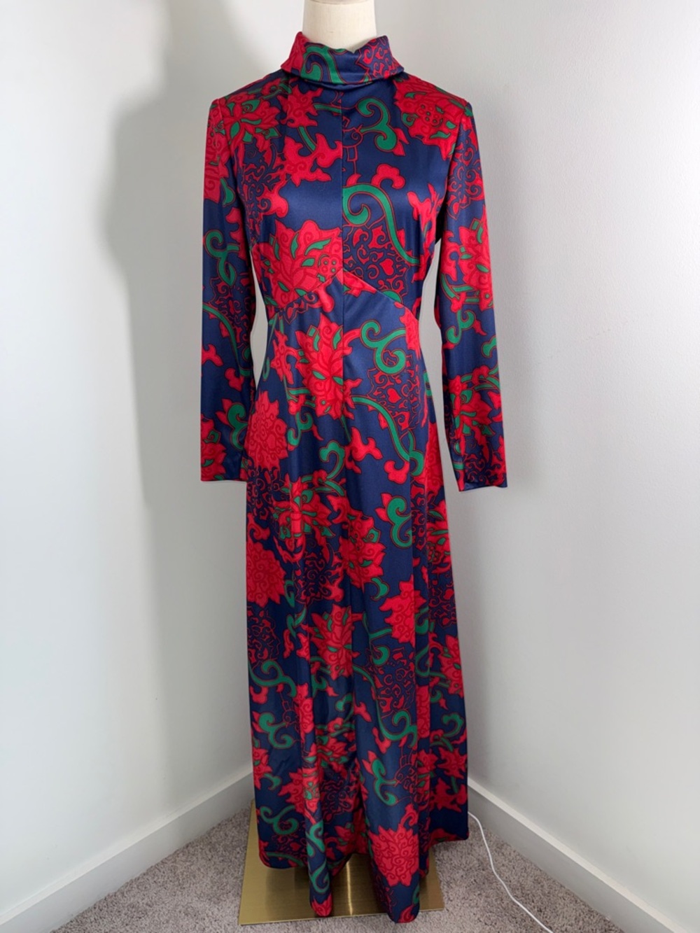 RARE VINTAGE 70s PECK & PECK boho maxi DRESS